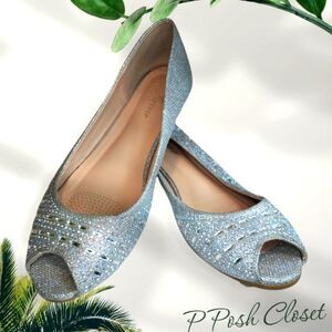 Bridal open toe flats | Forever